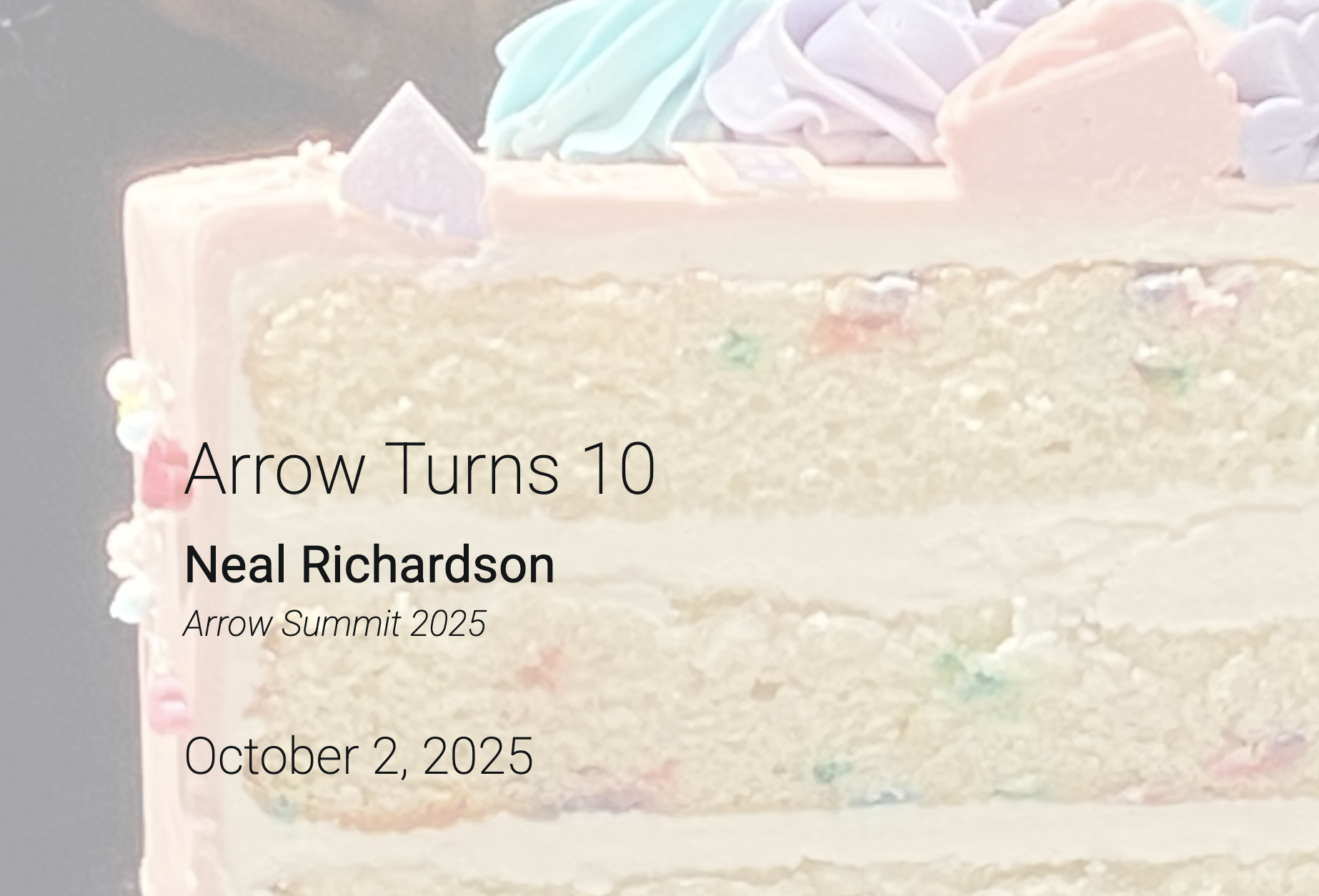 Title slide image on top of a delicious funfetti birthday cake, so moist, so buttery.